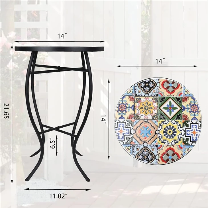 Mosaic Side Table, 21