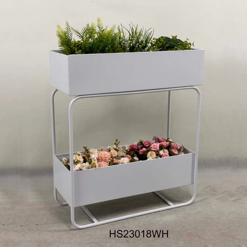 White Metal Window Boxes